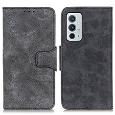 Leather Case Stands Flip Cover Holder M03L for OnePlus 9RT 5G Black