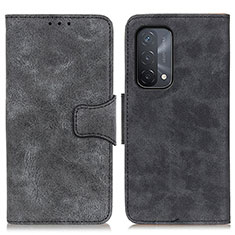 Leather Case Stands Flip Cover Holder M03L for OnePlus Nord N200 5G Black