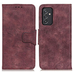 Leather Case Stands Flip Cover Holder M03L for Samsung Galaxy Quantum2 5G Purple