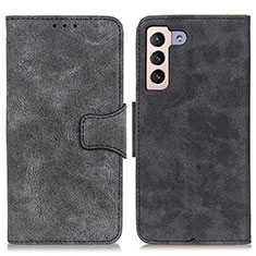 Leather Case Stands Flip Cover Holder M03L for Samsung Galaxy S23 5G Black