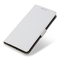 Leather Case Stands Flip Cover Holder M04L for Motorola Moto Edge Plus (2022) 5G White