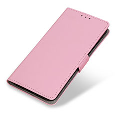 Leather Case Stands Flip Cover Holder M04L for Motorola Moto G200 5G Pink