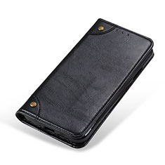 Leather Case Stands Flip Cover Holder M04L for Samsung Galaxy M32 5G Black