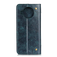 Leather Case Stands Flip Cover Holder M04L for Xiaomi Mi 10i 5G Blue