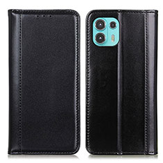 Leather Case Stands Flip Cover Holder M05L for Motorola Moto Edge 20 Lite 5G Black