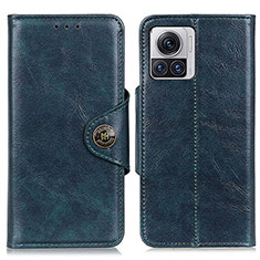 Leather Case Stands Flip Cover Holder M05L for Motorola Moto Edge 30 Ultra 5G Blue