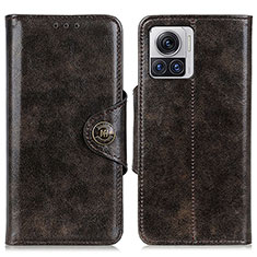 Leather Case Stands Flip Cover Holder M05L for Motorola Moto Edge X30 Pro 5G Brown