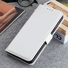 Leather Case Stands Flip Cover Holder M05L for Motorola Moto G51 5G White