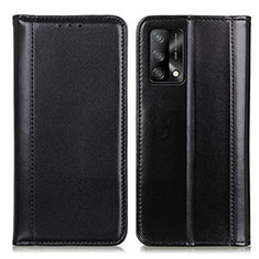 Leather Case Stands Flip Cover Holder M05L for Oppo A95 4G Black