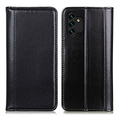 Leather Case Stands Flip Cover Holder M05L for Samsung Galaxy A13 5G Black