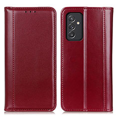 Leather Case Stands Flip Cover Holder M05L for Samsung Galaxy Quantum2 5G Red
