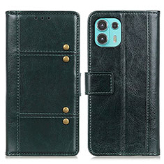 Leather Case Stands Flip Cover Holder M06L for Motorola Moto Edge 20 Lite 5G Green