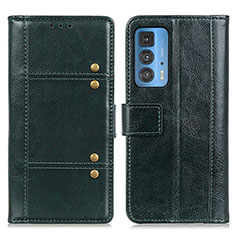 Leather Case Stands Flip Cover Holder M06L for Motorola Moto Edge 20 Pro 5G Green