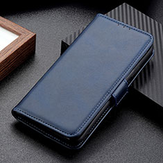 Leather Case Stands Flip Cover Holder M06L for Motorola Moto G41 Blue