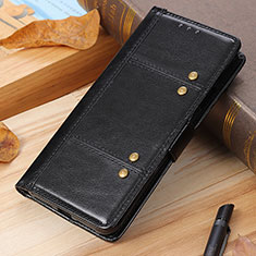 Leather Case Stands Flip Cover Holder M06L for Samsung Galaxy M32 5G Black