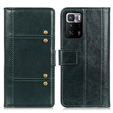 Leather Case Stands Flip Cover Holder M06L for Xiaomi Poco X3 GT 5G Green