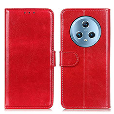 Leather Case Stands Flip Cover Holder M07L for Huawei Honor Magic5 5G Red