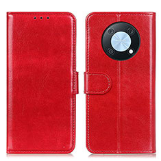 Leather Case Stands Flip Cover Holder M07L for Huawei Nova Y90 Red