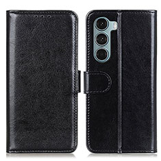 Leather Case Stands Flip Cover Holder M07L for Motorola Moto Edge S30 5G Black