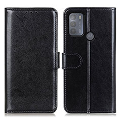 Leather Case Stands Flip Cover Holder M07L for Motorola Moto G50 Black
