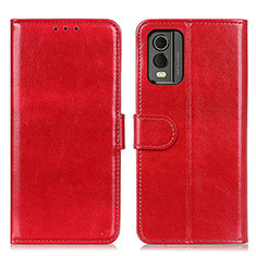 Leather Case Stands Flip Cover Holder M07L for Nokia C210 Red