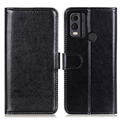 Leather Case Stands Flip Cover Holder M07L for Nokia C22 Black