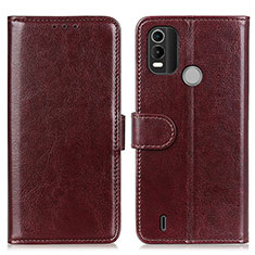 Leather Case Stands Flip Cover Holder M07L for Nokia G11 Plus Brown