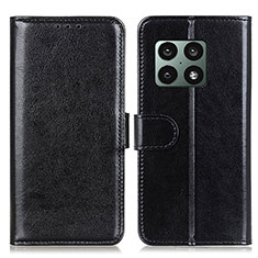 Leather Case Stands Flip Cover Holder M07L for OnePlus 10 Pro 5G Black