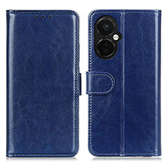 Leather Case Stands Flip Cover Holder M07L for OnePlus Nord CE 3 5G Blue