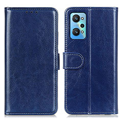 Leather Case Stands Flip Cover Holder M07L for Realme GT Neo 3T 5G Blue