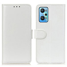 Leather Case Stands Flip Cover Holder M07L for Realme GT2 5G White