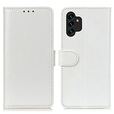 Leather Case Stands Flip Cover Holder M07L for Samsung Galaxy A04s White