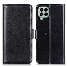 Leather Case Stands Flip Cover Holder M07L for Samsung Galaxy M33 5G Black