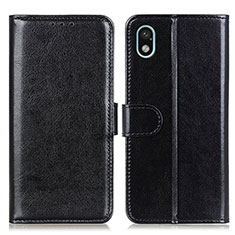 Leather Case Stands Flip Cover Holder M07L for Sony Xperia Ace III Black