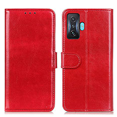 Leather Case Stands Flip Cover Holder M07L for Xiaomi Poco F4 GT 5G Red