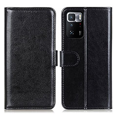 Leather Case Stands Flip Cover Holder M07L for Xiaomi Poco X3 GT 5G Black