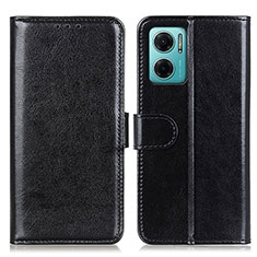 Leather Case Stands Flip Cover Holder M07L for Xiaomi Redmi 10 Prime Plus 5G Black