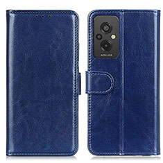 Leather Case Stands Flip Cover Holder M07L for Xiaomi Redmi 11 Prime 4G Blue