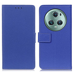 Leather Case Stands Flip Cover Holder M08L for Huawei Honor Magic5 Pro 5G Blue