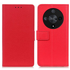 Leather Case Stands Flip Cover Holder M08L for Huawei Honor Magic6 Lite 5G Red