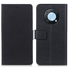 Leather Case Stands Flip Cover Holder M08L for Huawei Nova Y90 Black