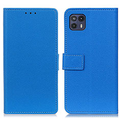 Leather Case Stands Flip Cover Holder M08L for Motorola Moto G50 5G Blue