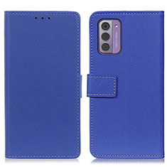 Leather Case Stands Flip Cover Holder M08L for Nokia G42 5G Blue