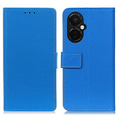 Leather Case Stands Flip Cover Holder M08L for OnePlus Nord N30 5G Blue