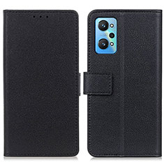 Leather Case Stands Flip Cover Holder M08L for Realme GT Neo 3T 5G Black