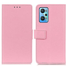Leather Case Stands Flip Cover Holder M08L for Realme GT Neo 3T 5G Pink