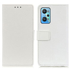 Leather Case Stands Flip Cover Holder M08L for Realme GT Neo 3T 5G White