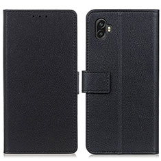 Leather Case Stands Flip Cover Holder M08L for Samsung Galaxy Xcover Pro 2 5G Black