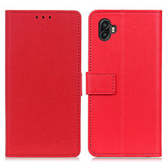 Leather Case Stands Flip Cover Holder M08L for Samsung Galaxy Xcover Pro 2 5G Red