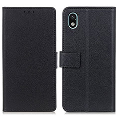 Leather Case Stands Flip Cover Holder M08L for Sony Xperia Ace III Black